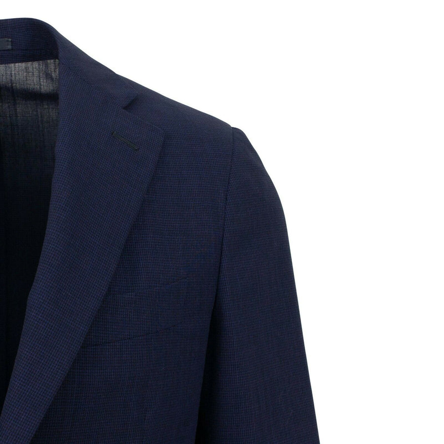 Drop 7 3 Roll 2 Button Wool Sport Coat - Navy Blue