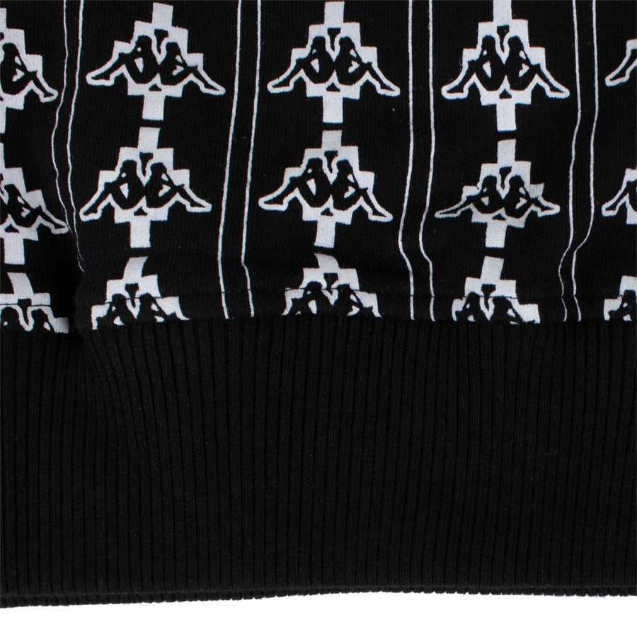 Kappa All Over Crew Neck Sweater - Black / White