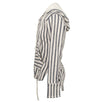 Striped Blanket Baja Studio Hoodie - Cream / Navy