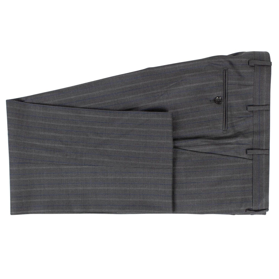 Drop 6 Multi Striped Wool Double-Breasted Suit - Heather Grey
