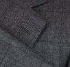 Windowpane Cashmere Blend 2 Button Suit - Gray
