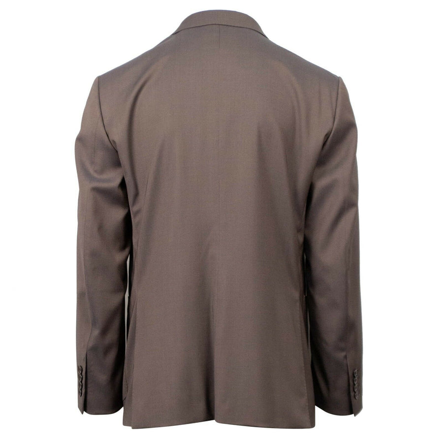 Drop 7 Wool Double Breasted Slim/Trim Fit Suit - Light Brown