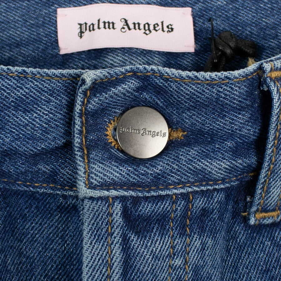 Denim Rainbow Stripe Medium Wash Jeans - Blue