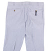Blue Pinstripe Cotton Blend Dress Pants
