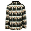 Cotton American Gothic Picture Work Jacket - Black