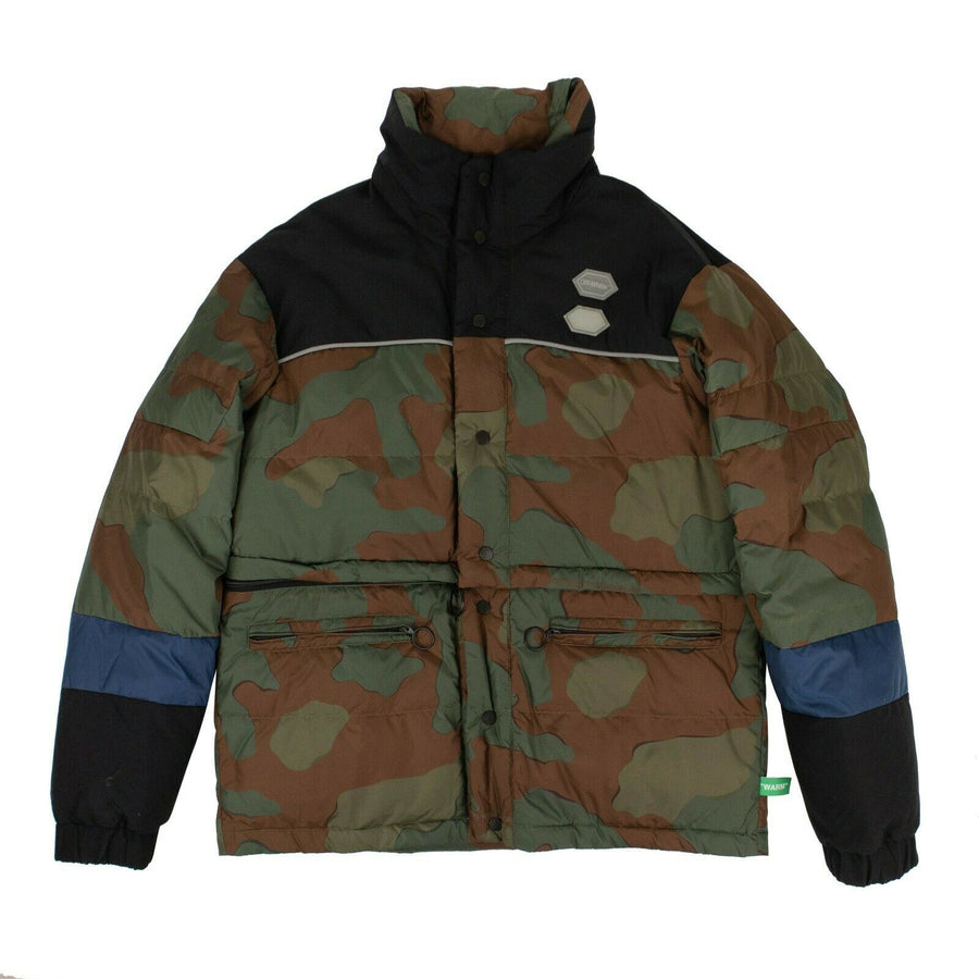 Camouflage Down Fill Puffer Jacket