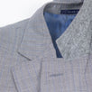 Striped Wool Two Button Suit - Light Gray