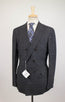 Cashmere Blend Glen Plaid Double Breasted Sport Coat - Gray