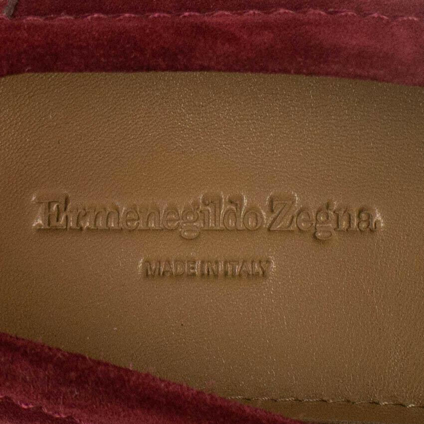 Suede 'Loafer Fascetta' Shoes - Red