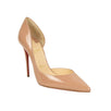 'Iriza' Patent Leather Heels - Nude