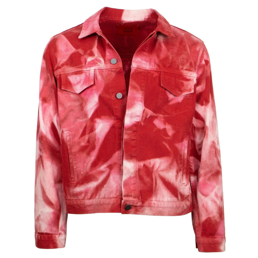 Trucker Tie Dye Jacket - Red