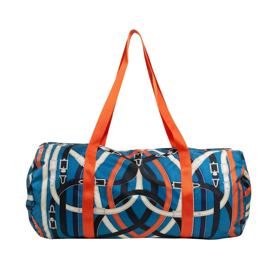 Cavalcadour Airsilk Duffel 50 Travel Bag - Orange / Blue