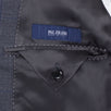 Windowpane Wool Two Button Suit - Charcoal Gray / Blue