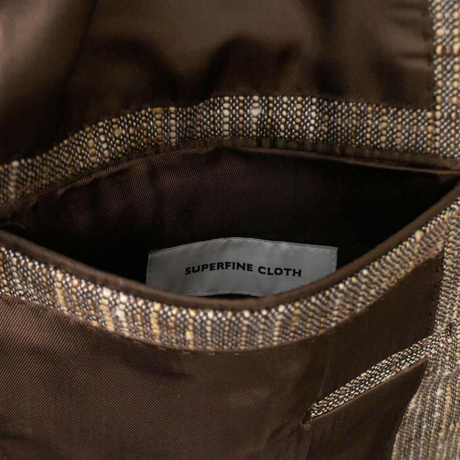 Drop 8 Two Button Tweed Silk Blend Sport Coat - Brown