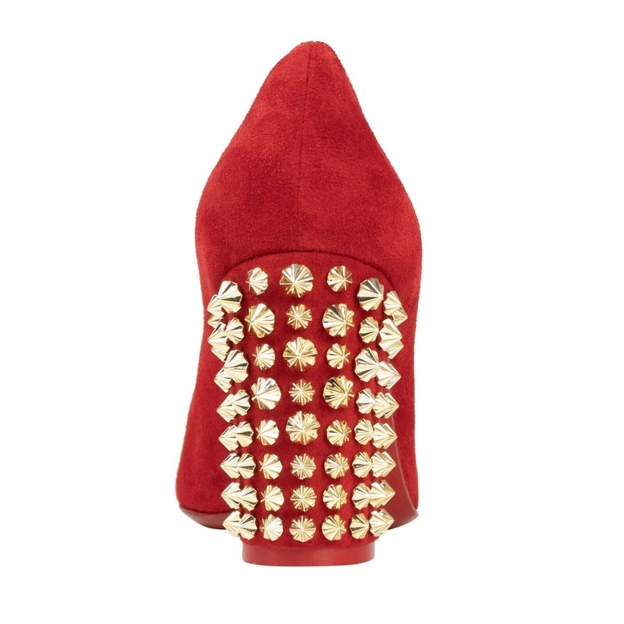 Suede Marimalus 85mm Pumps - Red