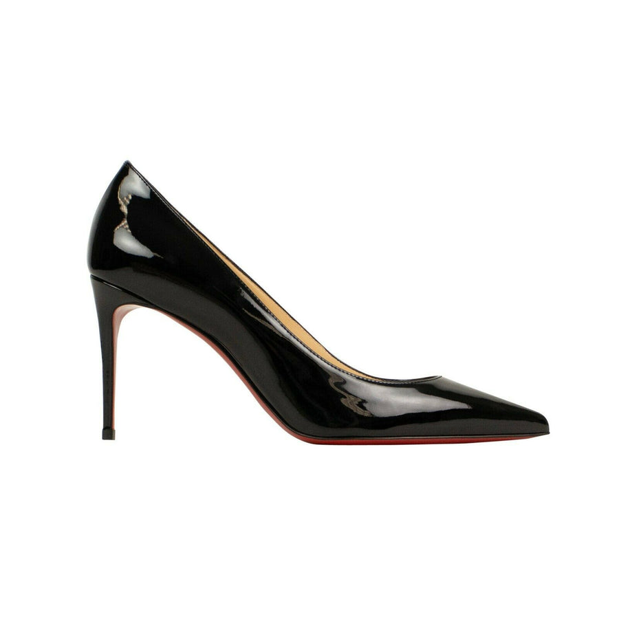 'Kate' 85mm Leather Heels - Black