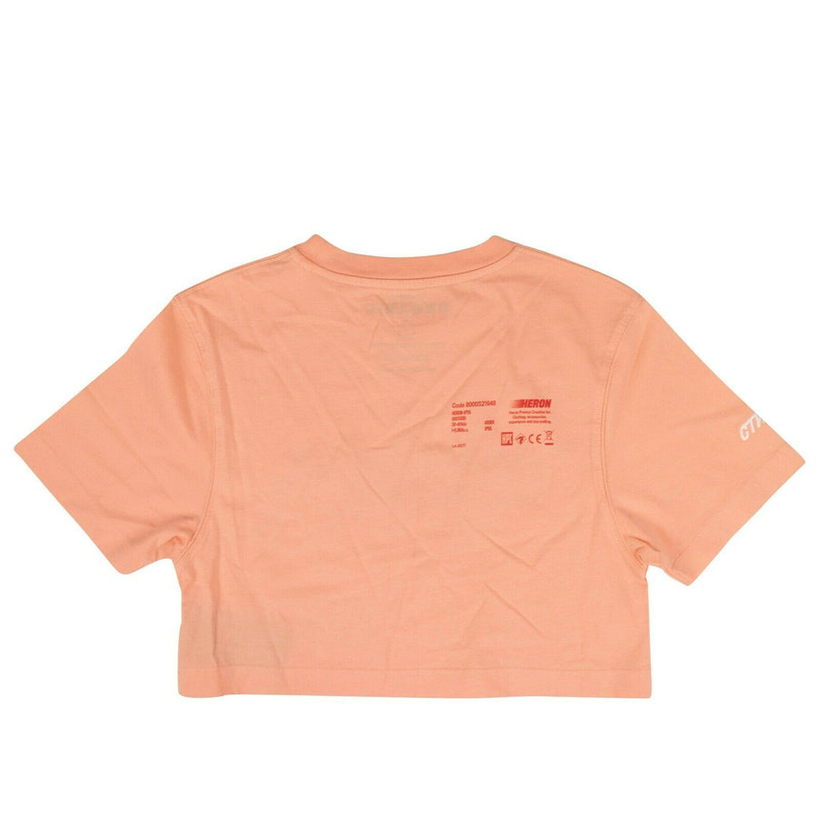 Cropped 'Body Work' Short Sleeves T-Shirt - Orange