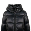 Seritte Down Filled Quilted Puffer Coat - Black