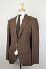 Wool Blend 3 Roll 2 Button Suit - Brown