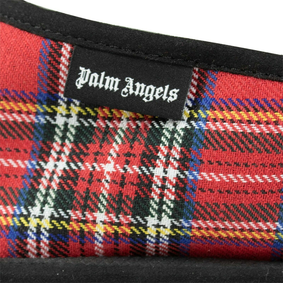 Palm Angels x Suicoke Tartan Studded Slippers - Red