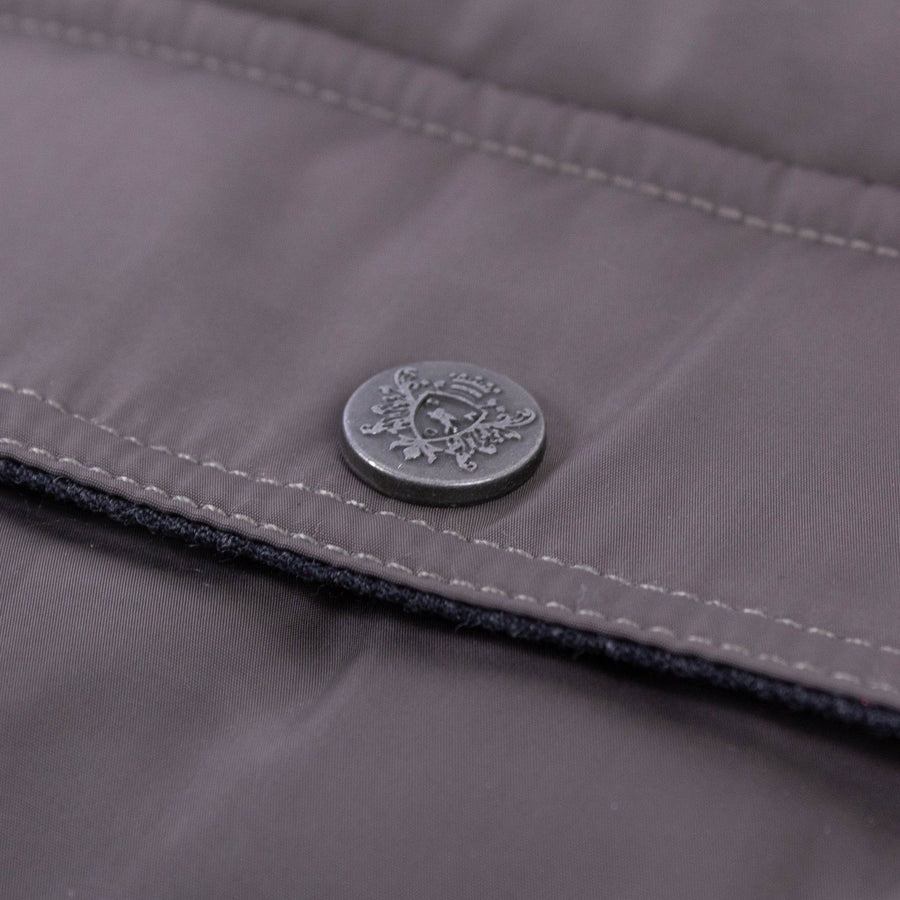 Brown Quilted Parka Coat