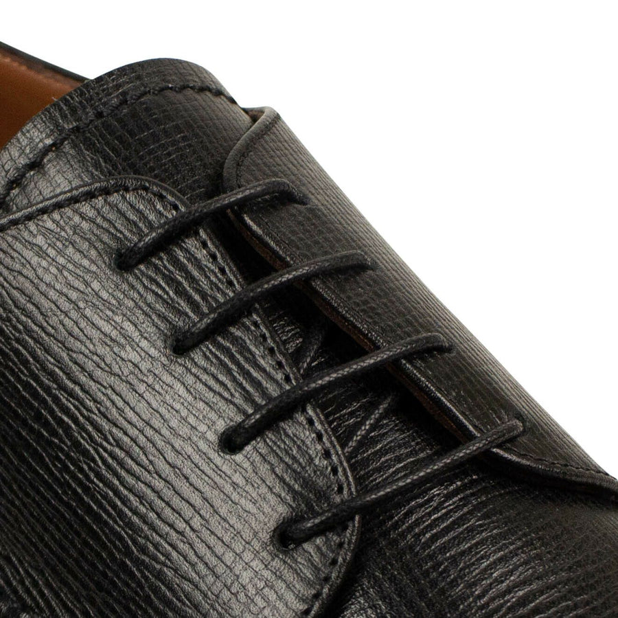 Leather 'Renato Derby' Shoes - Black