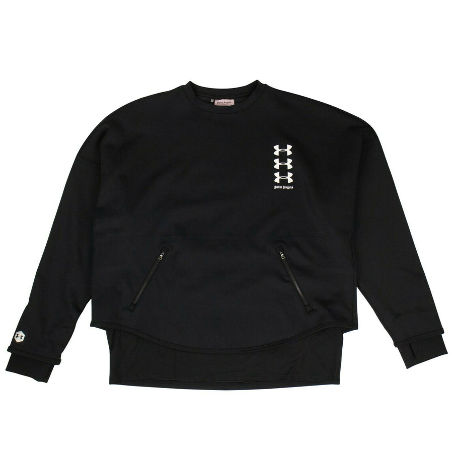 PALM ANGELS x UNDER ARMOUR Loose Crew Neck Sweater - Black