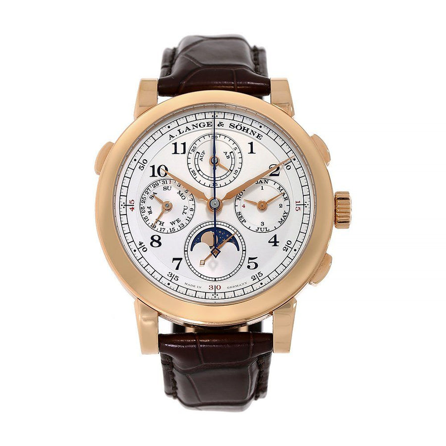 A. Lange & Sohne 1815, Rose Gold Rattaprante Perpetual Calendar Watch 421.032FE(PRE-OWNED)