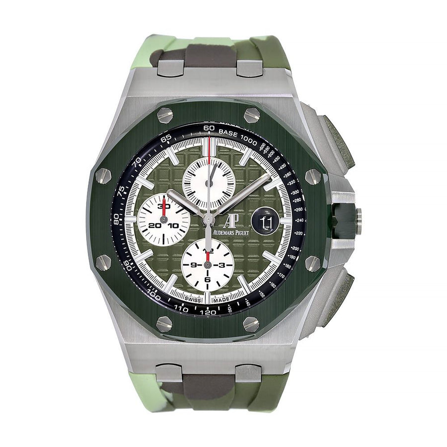 Audemars Piguet Royal Oak Rose Gold Black Strap Watch 15500OR.OO.D002CR.01  Steel 44MM Watch 26400SO.OO.A055CA.01