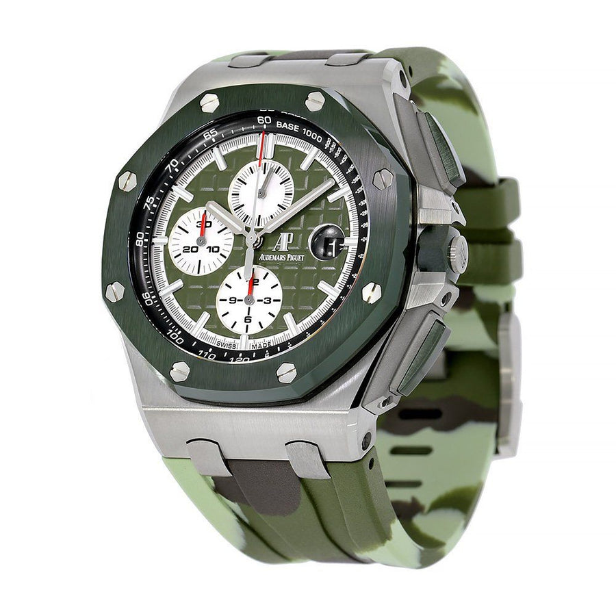 Audemars Piguet Royal Oak Rose Gold Black Strap Watch 15500OR.OO.D002CR.01  Steel 44MM Watch 26400SO.OO.A055CA.01