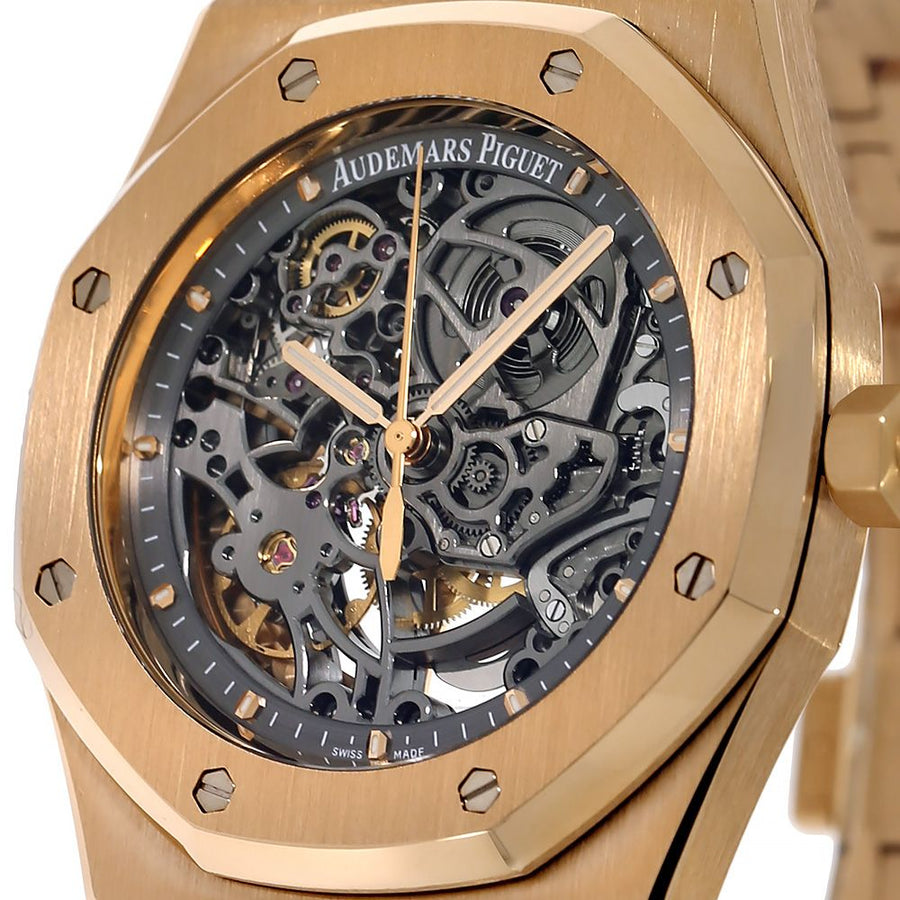 Audemars Piguet Royal Oak Rose Gold Openworked 39MM Watch 15305OR.OO.D088CR.01
