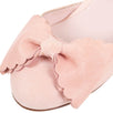 Leather Bow D'Orsay Pumps - Rose