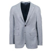 Drop 7 Pin-Striped Wool 3 Roll 2 Button Slim/Trim Fit Suit - Light  Gray