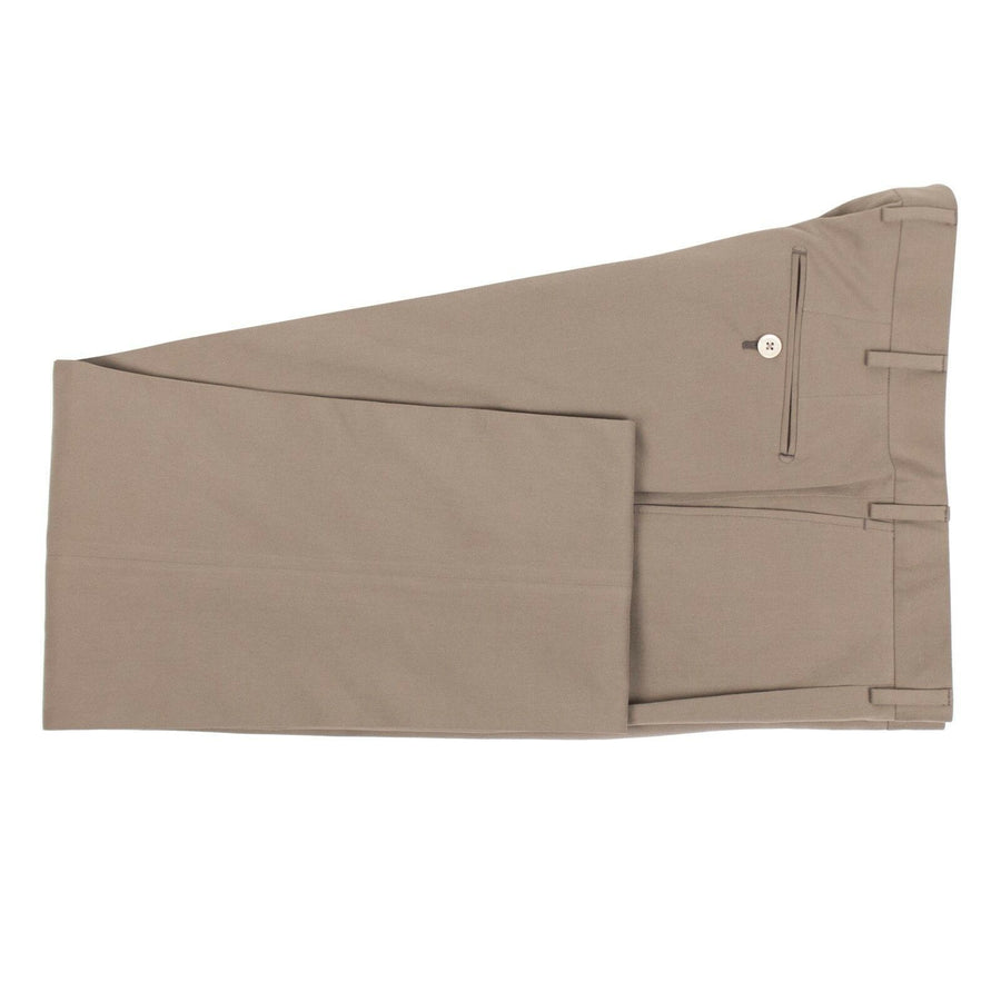 Drop 8 Cotton Blend Double Breasted Slim Fit Suit - Tan