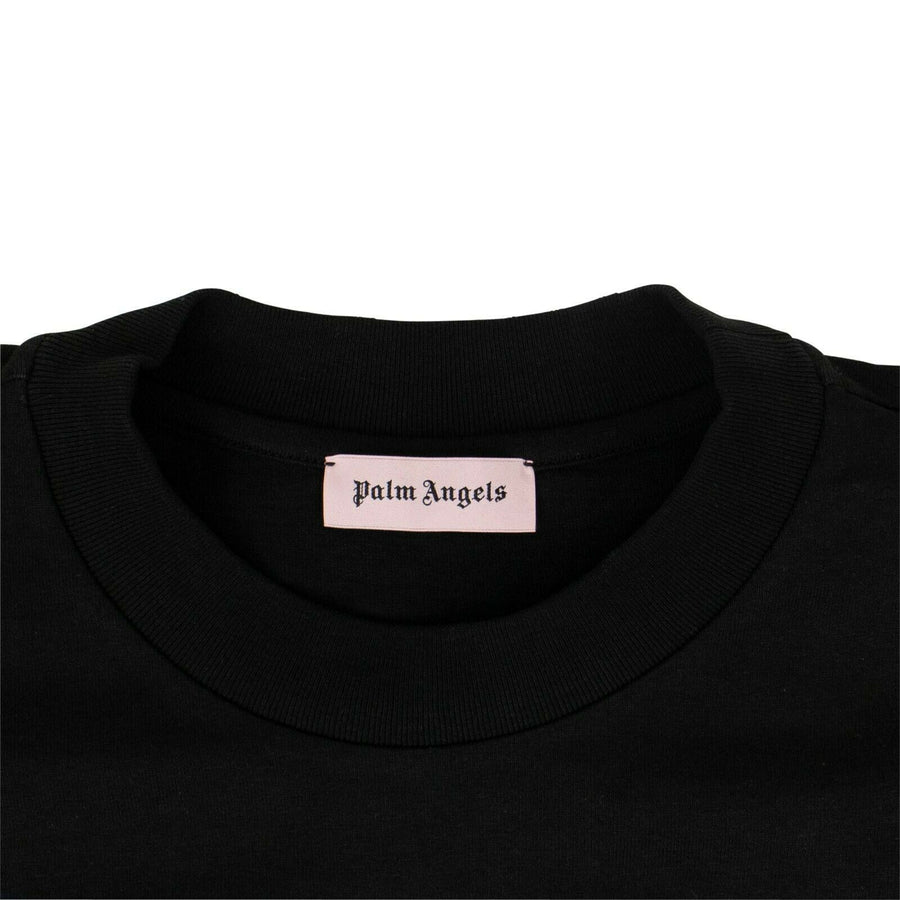 Cotton Eagle Loose Short Sleeve T-Shirt - Black