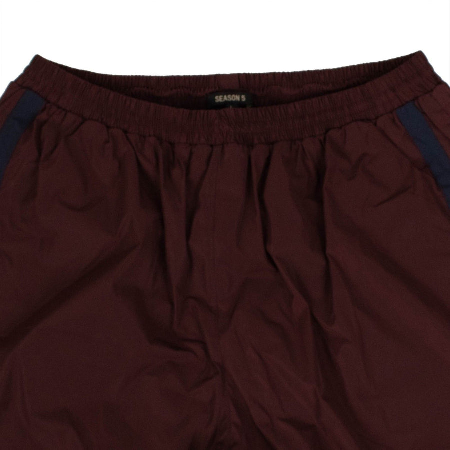 Season 5 Striped Track Pants - Bugundy