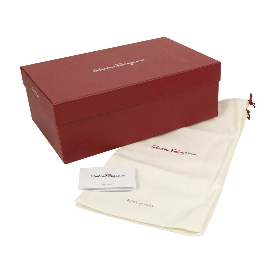 Leather 'Gancini' Loafer Dress - Black