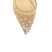 'Degra' 100mm Mesh Pumps Heels - Beige