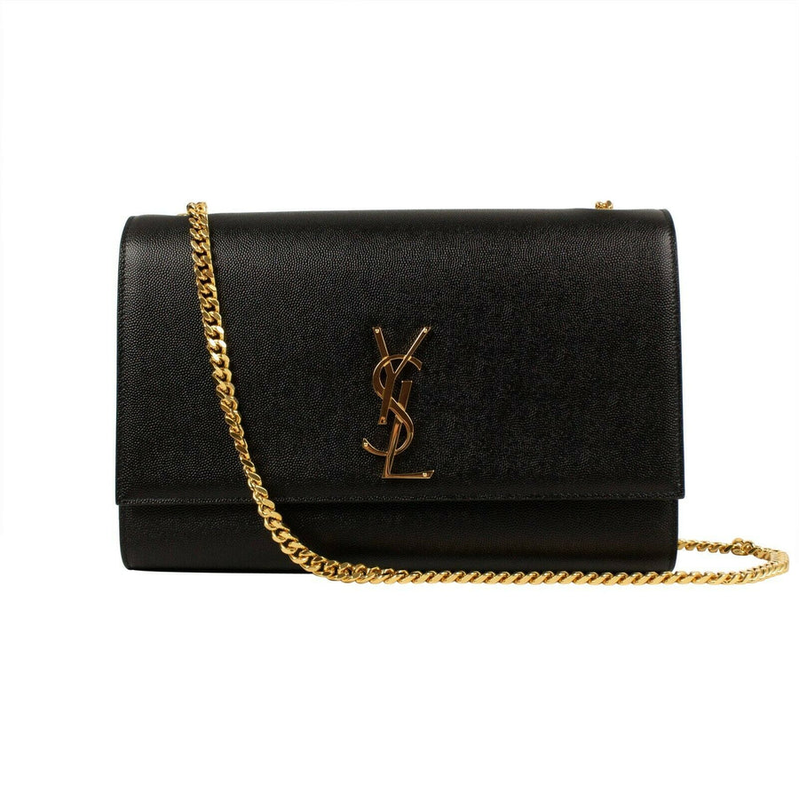 Kate Grain De Poudre Tech Leather Large Handbag - Black