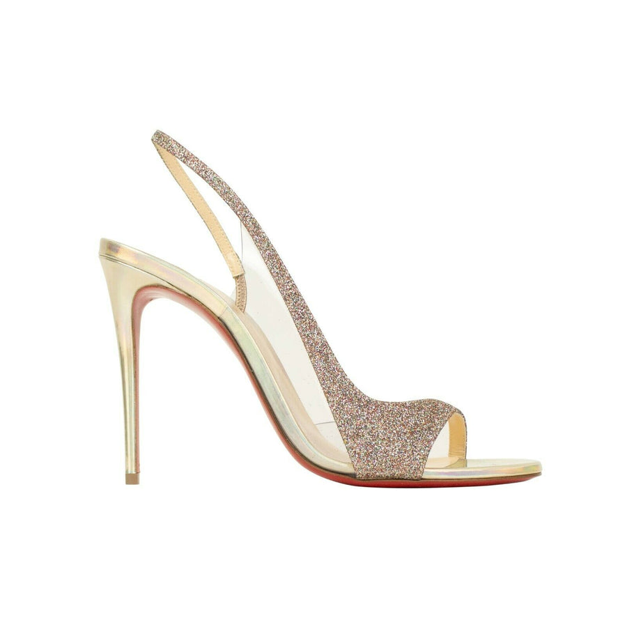 PVC 'Optisling' Heels - Gold Glitter
