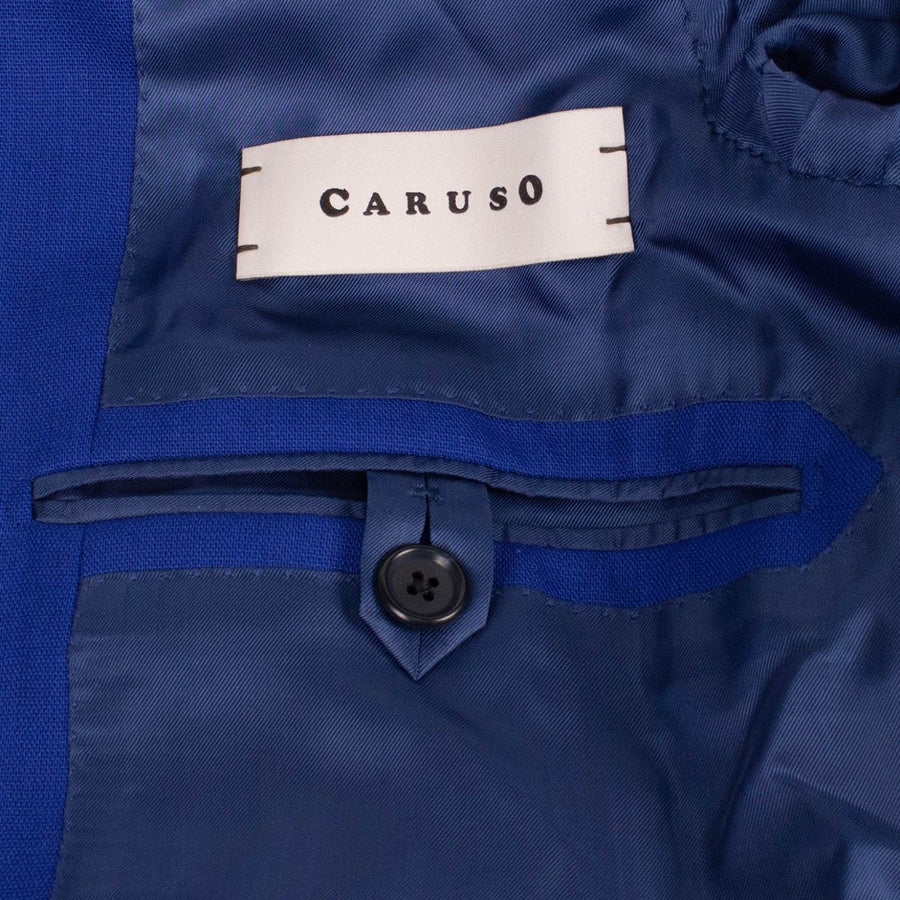 Drop 7 Linen Three Roll Two Button Sport Coat - Royal Blue