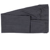 Drop 8 Striped Wool Two Button Suit - Charcoal Grey / Purple