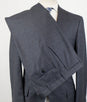 Drop 7 Pin Striped Wool 3/2 Button Suit - Gray / Blue