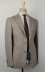 Wool Blend W/ Leather Sport Coat - Light Brown