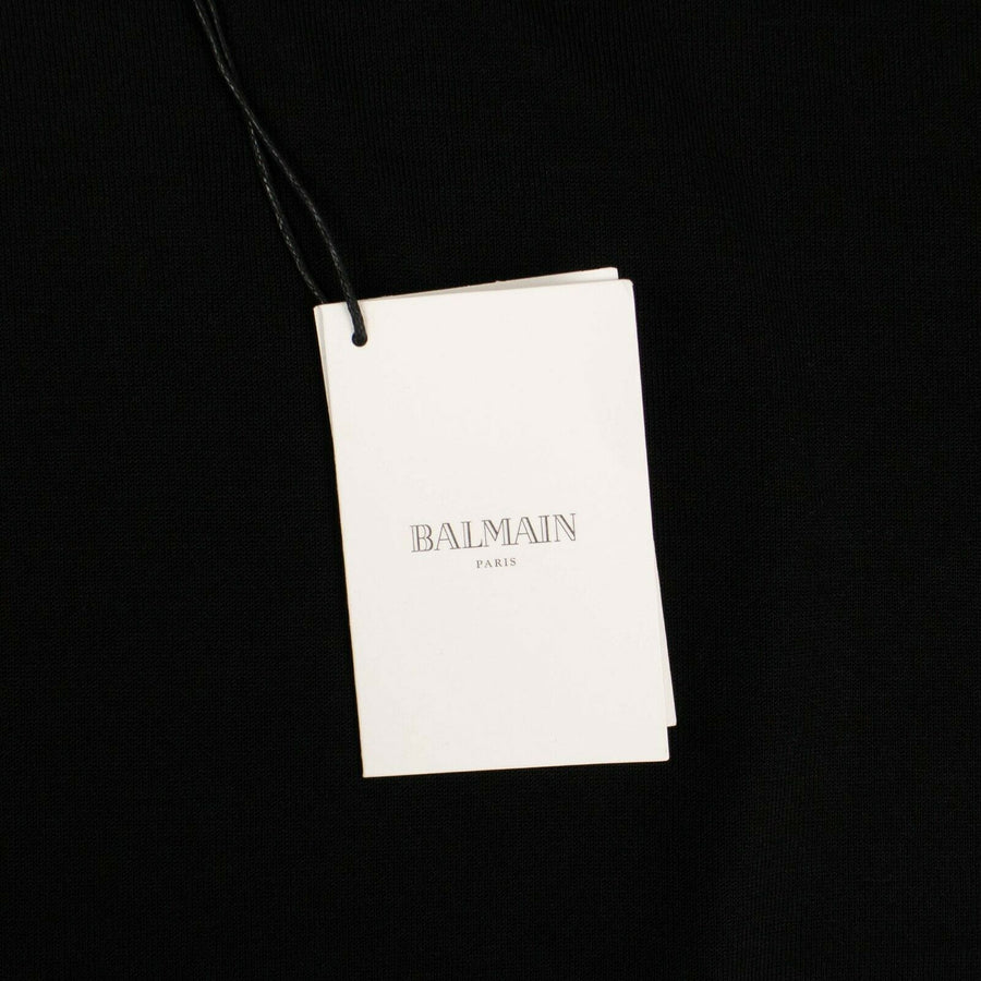 Short Sleeve Deep V Neck Knit T-Shirt - Black