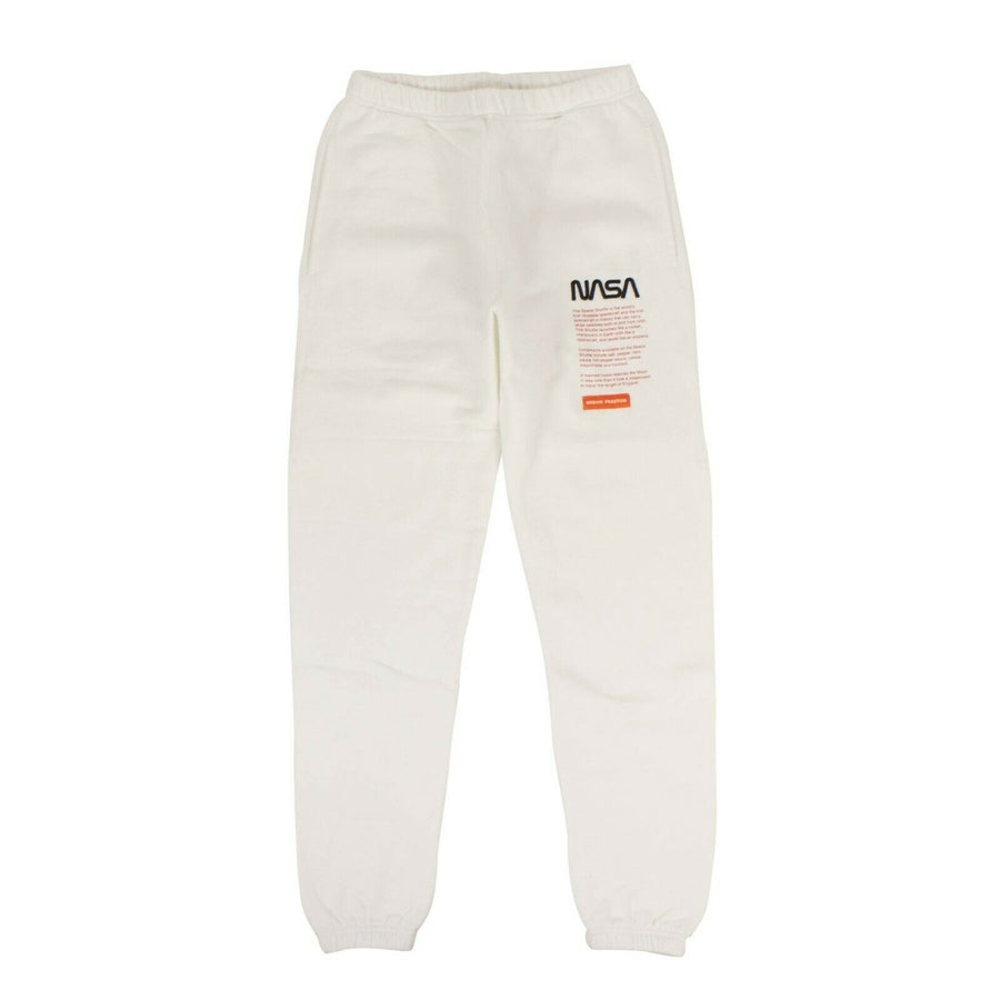 Cotton NASA Slim Sweatpants - White