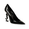 Leather Opyum YSL Heel Pumps - Black