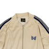 Velour Side Striped Track Jacket - Beige
