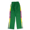 Nylon Rainbow Stripe Track Pants - Green