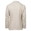 Drop 8 Striped Silk Blend 3 Roll 2 Button Sport Coat - Ivory